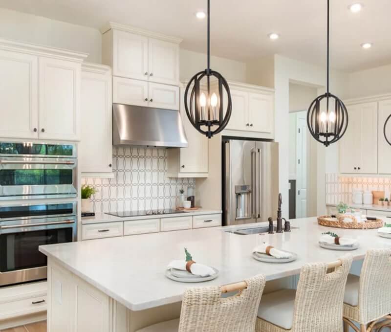 Esplanade Ambra model home floor plan kitchen view in Center Lake Ranch Florida