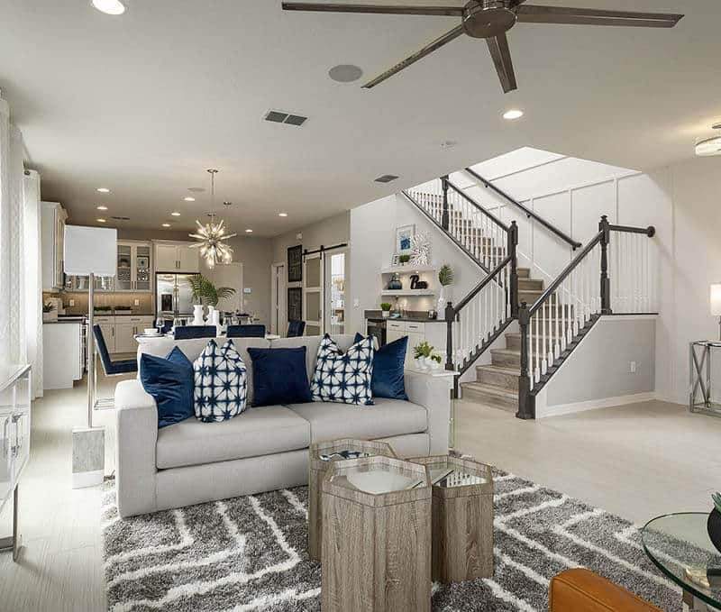 MI Homes Sebring Floor plan living room model