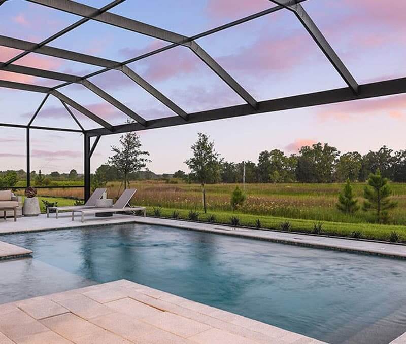 Taylor Morrison river landing Tortola model home pool view